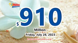 两位玩家成为百万富翁，Mega Millions 的头奖高达 9.1 亿美元。
