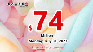 三位得主获得了第二名奖；Powerball 奖金攀升至 7400 万美元。